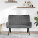 Canapea cu două locuri Gri închis 115 x 61 x 87 cm Catifea - WALTI WALTI