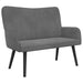 Canapea cu două locuri Gri închis 115 x 61 x 87 cm Catifea - WALTI WALTI