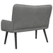 Canapea cu două locuri Gri închis 115 x 61 x 87 cm Catifea - WALTI WALTI
