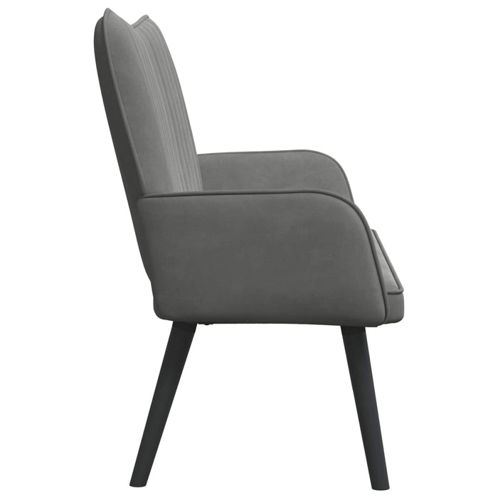 Canapea cu două locuri Gri închis 115 x 61 x 87 cm Catifea - WALTI WALTI