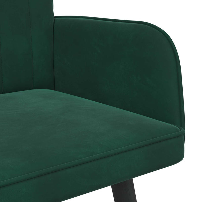 Canapea cu două locuri Verde închis 115 x 61 x 87 cm Catifea - WALTI WALTI