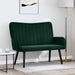 Canapea cu două locuri Verde închis 115 x 61 x 87 cm Catifea - WALTI WALTI