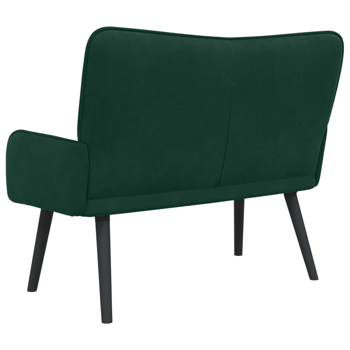 Canapea cu două locuri Verde închis 115 x 61 x 87 cm Catifea - WALTI WALTI