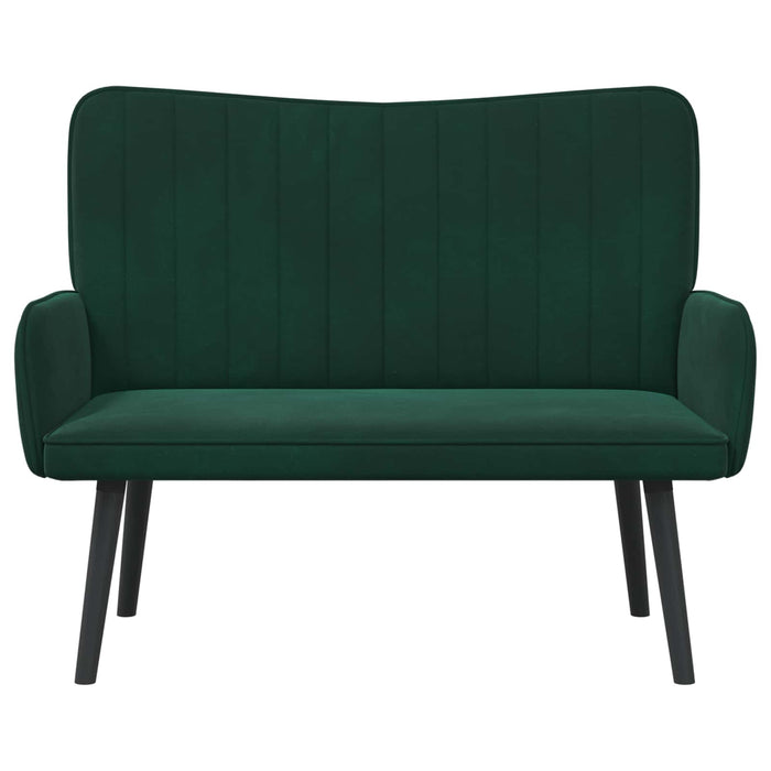 Canapea cu două locuri Verde închis 115 x 61 x 87 cm Catifea - WALTI WALTI