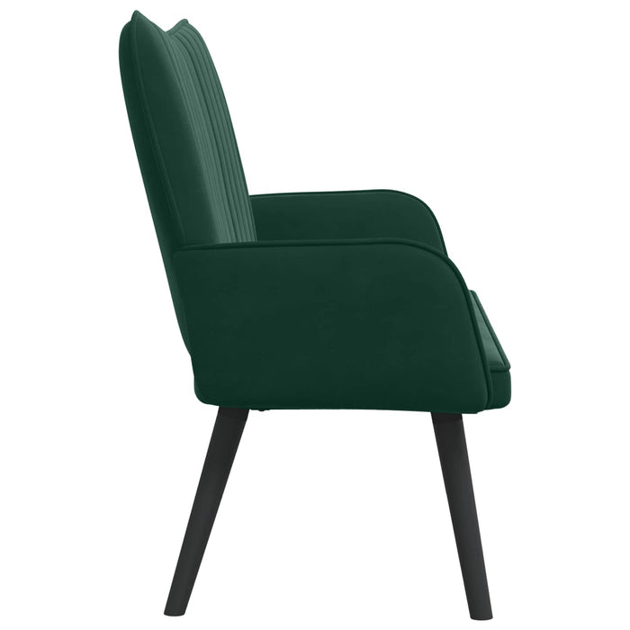 Canapea cu două locuri Verde închis 115 x 61 x 87 cm Catifea - WALTI WALTI
