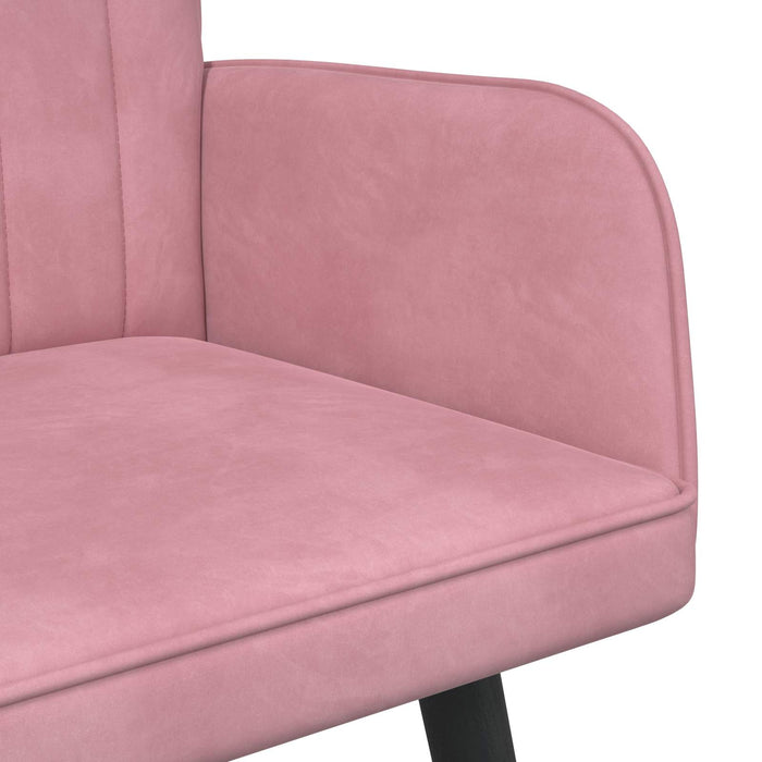 Canapea cu două locuri Roz 115 x 61 x 87 cm Catifea - WALTI WALTI