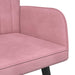 Canapea cu două locuri Roz 115 x 61 x 87 cm Catifea - WALTI WALTI