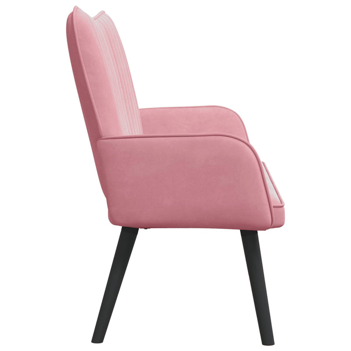 Canapea cu două locuri Roz 115 x 61 x 87 cm Catifea - WALTI WALTI