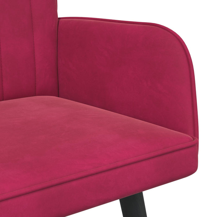 Canapea cu două locuri bordo 115 x 61 x 87 cm Catifea - WALTI WALTI