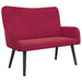 Canapea cu două locuri bordo 115 x 61 x 87 cm Catifea - WALTI WALTI