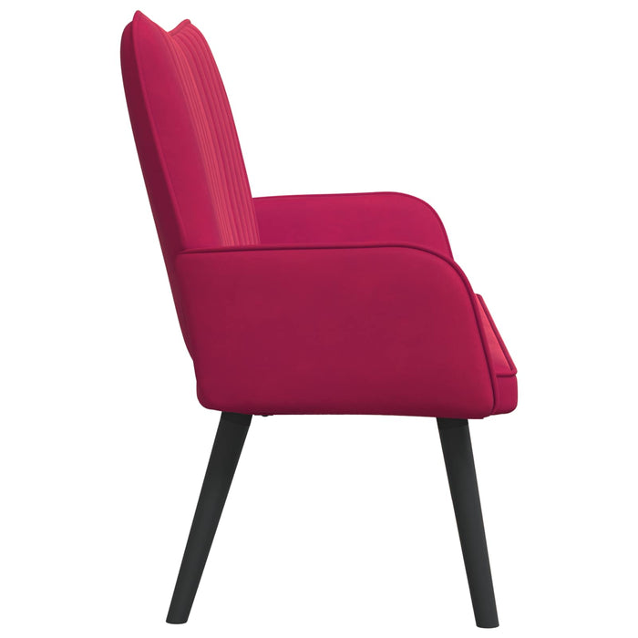 Canapea cu două locuri bordo 115 x 61 x 87 cm Catifea - WALTI WALTI