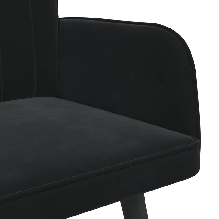 Canapea cu două locuri Negru 115 x 61 x 87 cm Catifea - WALTI WALTI
