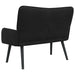 Canapea cu două locuri Negru 115 x 61 x 87 cm Catifea - WALTI WALTI