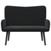 Canapea cu două locuri Negru 115 x 61 x 87 cm Catifea - WALTI WALTI