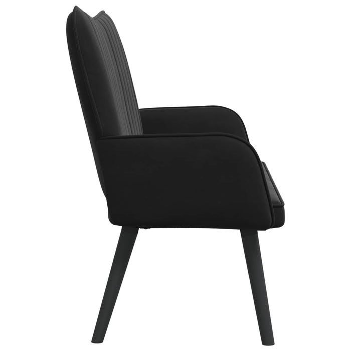 Canapea cu două locuri Negru 115 x 61 x 87 cm Catifea - WALTI WALTI