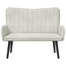 Canapea cu două locuri Crem 115 x 61 x 87 cm Catifea - WALTI WALTI