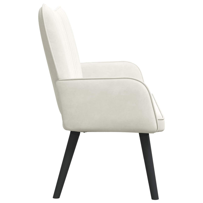 Canapea cu două locuri Crem 115 x 61 x 87 cm Catifea - WALTI WALTI