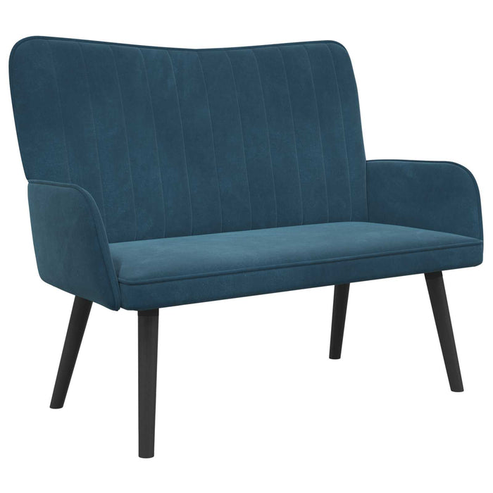 Canapea cu două locuri albastru 115 x 61 x 87 cm Catifea - WALTI WALTI