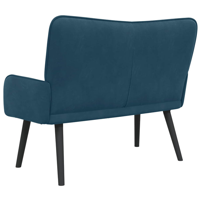 Canapea cu două locuri albastru 115 x 61 x 87 cm Catifea - WALTI WALTI