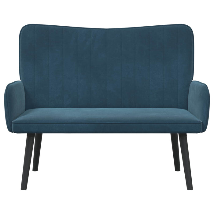 Canapea cu două locuri albastru 115 x 61 x 87 cm Catifea - WALTI WALTI