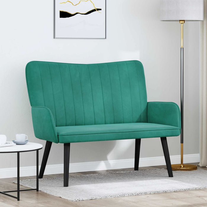 Canapea cu două locuri Turcoaz 115 x 61 x 87 cm Catifea - WALTI WALTI