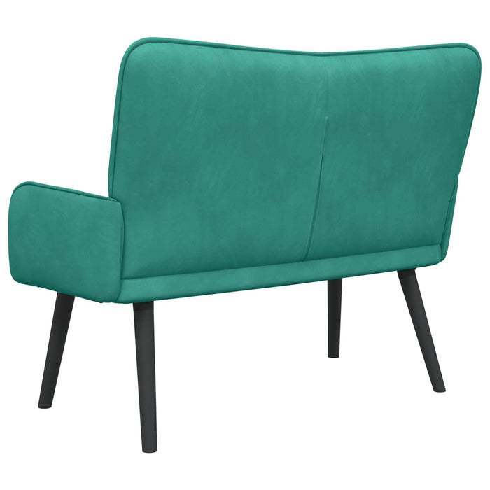 Canapea cu două locuri Turcoaz 115 x 61 x 87 cm Catifea - WALTI WALTI