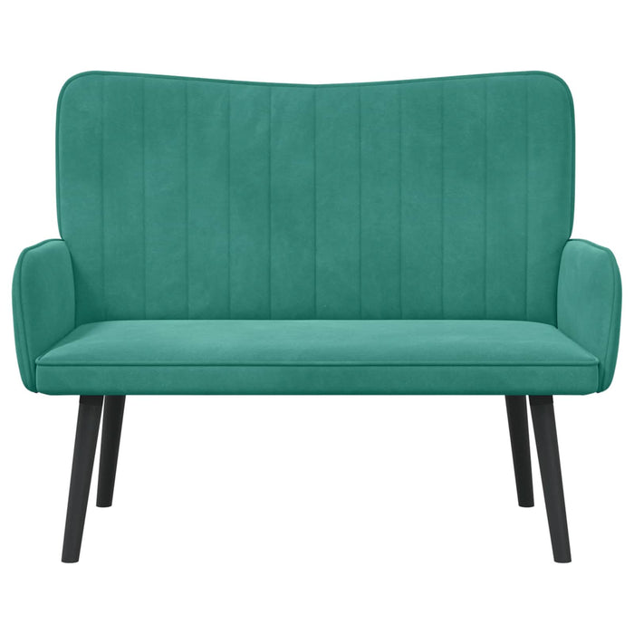 Canapea cu două locuri Turcoaz 115 x 61 x 87 cm Catifea - WALTI WALTI