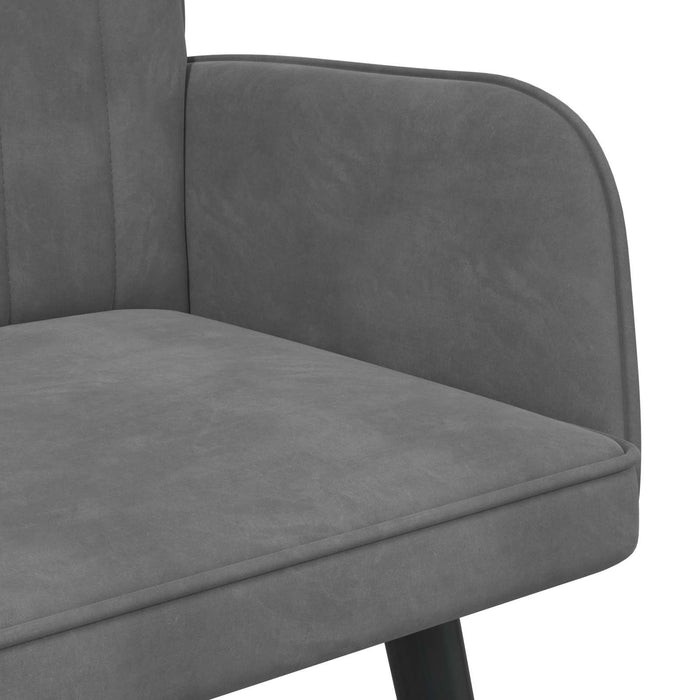 Canapea cu două locuri Gri închis 115 x 61 x 87 cm Catifea - WALTI WALTI