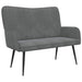 Canapea cu două locuri Gri închis 115 x 61 x 87 cm Catifea - WALTI WALTI