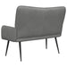 Canapea cu două locuri Gri închis 115 x 61 x 87 cm Catifea - WALTI WALTI