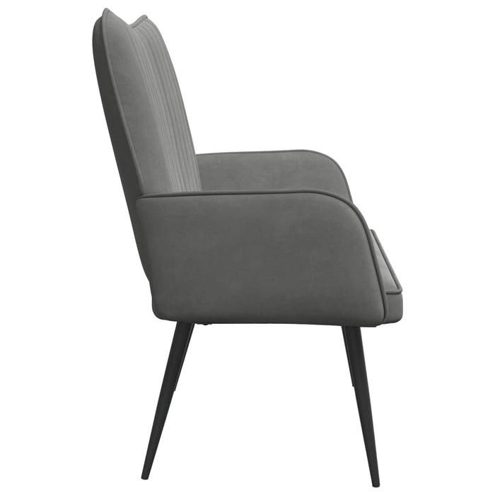 Canapea cu două locuri Gri închis 115 x 61 x 87 cm Catifea - WALTI WALTI
