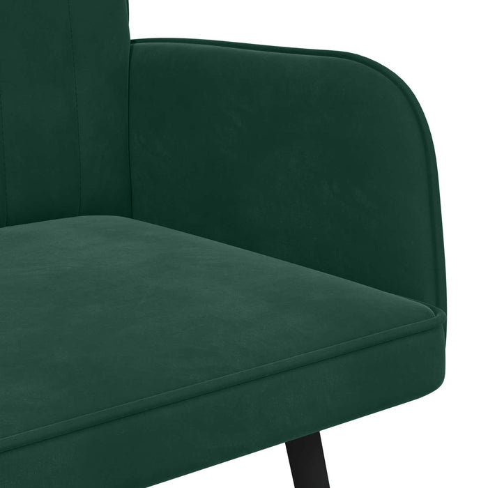 Canapea cu două locuri Verde închis 115 x 61 x 87 cm Catifea - WALTI WALTI