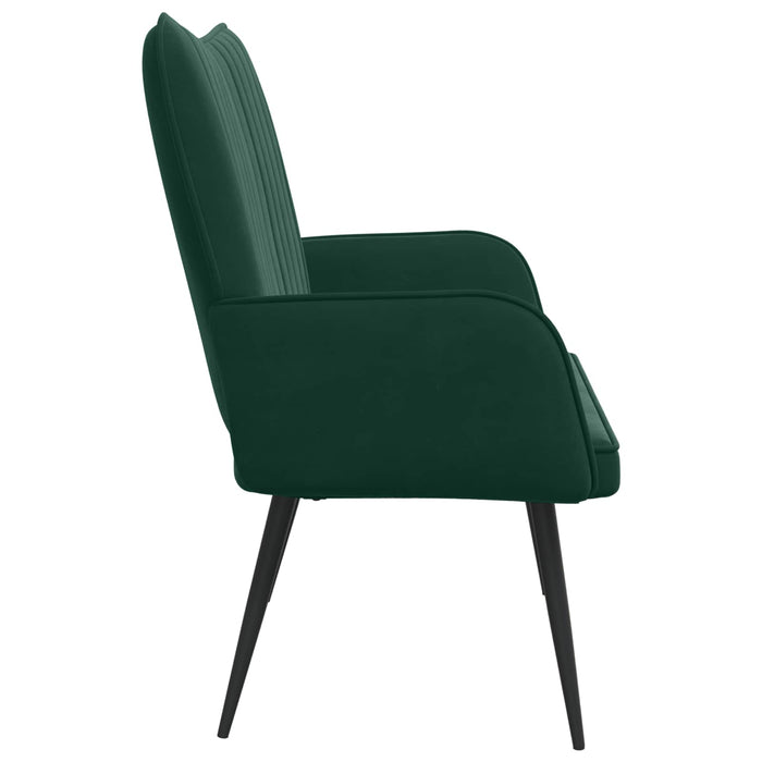 Canapea cu două locuri Verde închis 115 x 61 x 87 cm Catifea - WALTI WALTI