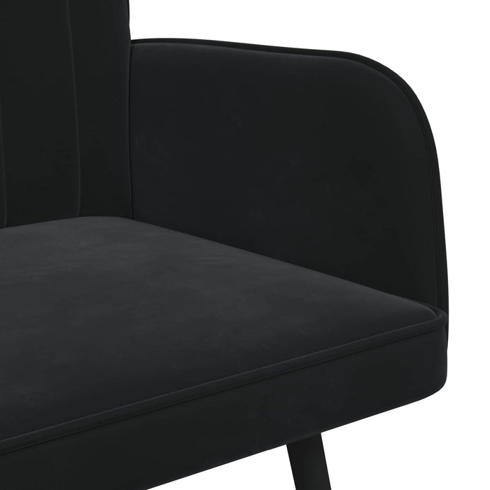 Canapea cu două locuri Negru 115 x 61 x 87 cm Catifea - WALTI WALTI
