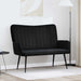 Canapea cu două locuri Negru 115 x 61 x 87 cm Catifea - WALTI WALTI