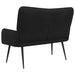 Canapea cu două locuri Negru 115 x 61 x 87 cm Catifea - WALTI WALTI