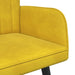 Canapea cu două locuri Galben 115 x 61 x 87 cm Catifea - WALTI WALTI