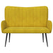 Canapea cu două locuri Galben 115 x 61 x 87 cm Catifea - WALTI WALTI