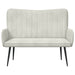 Canapea cu două locuri Crem 115 x 61 x 87 cm Catifea - WALTI WALTI