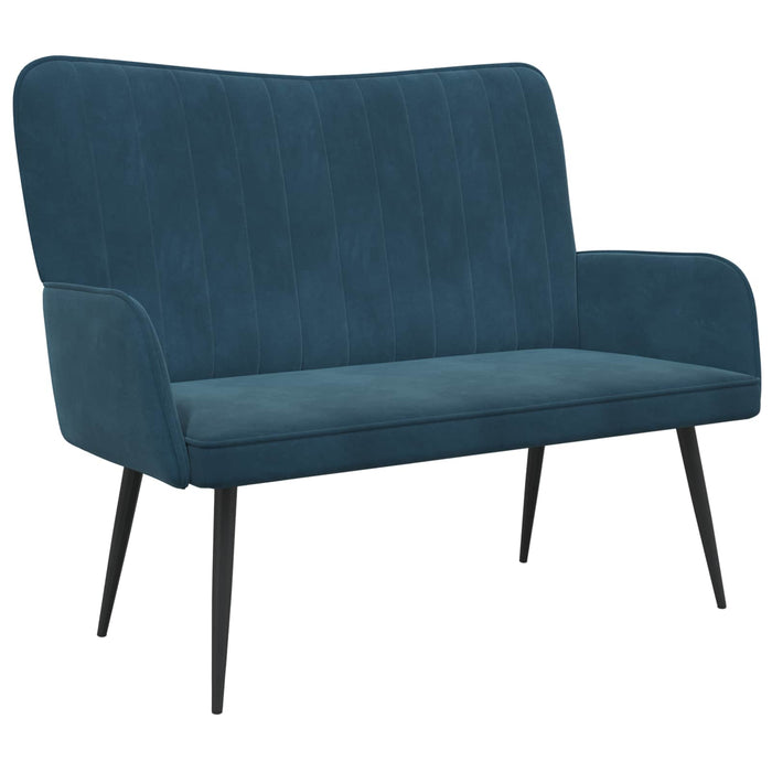 Canapea cu două locuri albastru 115 x 61 x 87 cm Catifea - WALTI WALTI