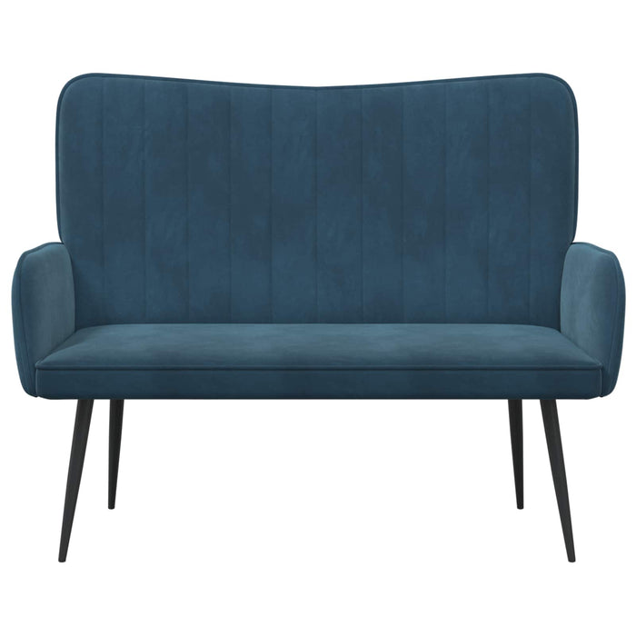 Canapea cu două locuri albastru 115 x 61 x 87 cm Catifea - WALTI WALTI