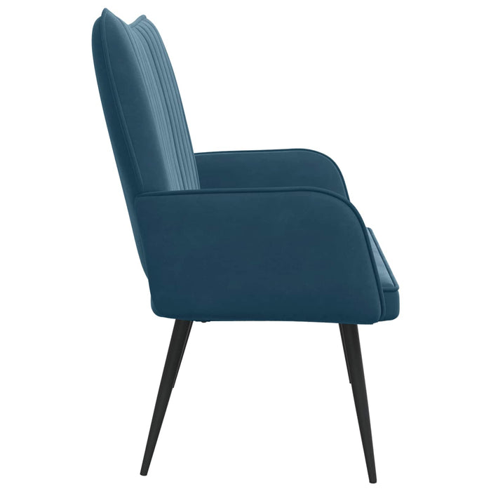 Canapea cu două locuri albastru 115 x 61 x 87 cm Catifea - WALTI WALTI
