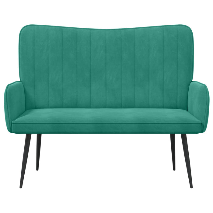 Canapea cu două locuri Turcoaz 115 x 61 x 87 cm Catifea - WALTI WALTI