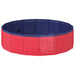 Piscină pliabilă pentru câini Roșu 80 x 80 x 20 cm PVC - WALTI WALTI