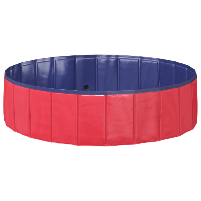 Piscină pliabilă pentru câini Roșu și albastru PVC - WALTI WALTI