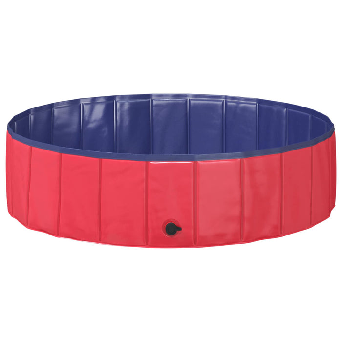 Piscină pliabilă pentru câini Roșu și albastru PVC - WALTI WALTI