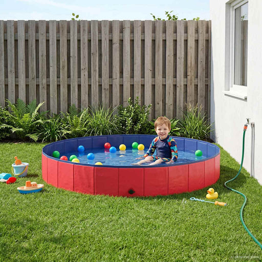 Piscină pentru copii Roșu Ø200 x 30 cm - WALTI WALTI