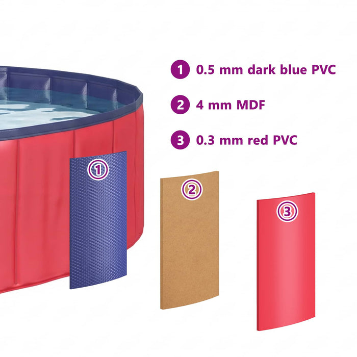 Piscină pentru copii Roșu Ø300 x 38 cm - WALTI WALTI