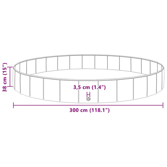 Piscină pentru copii Roșu Ø300 x 38 cm - WALTI WALTI