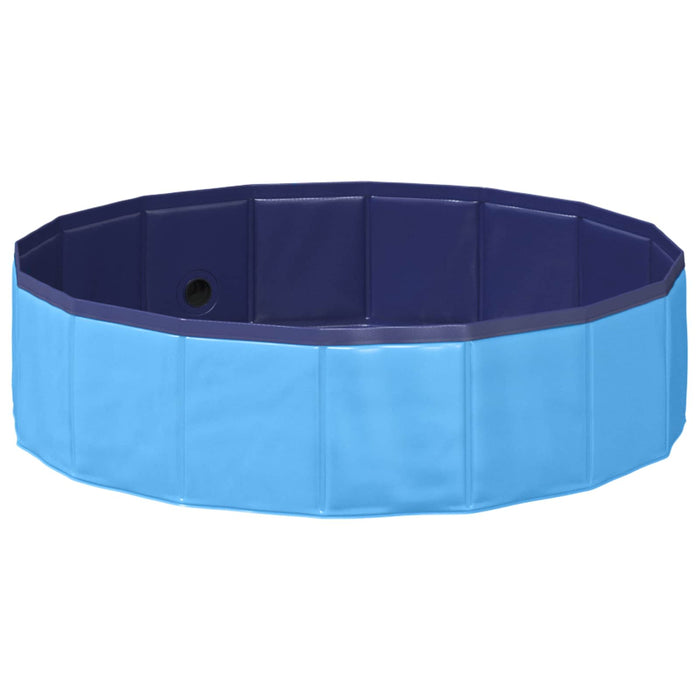 Piscină pliabilă pentru câini albastru 80 x 80 x 20 cm PVC - WALTI WALTI